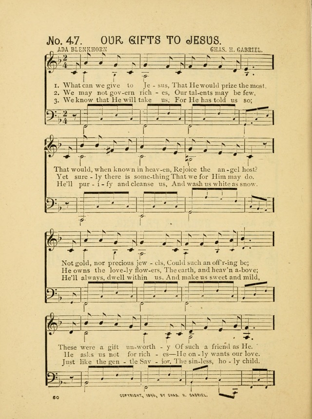 Little Branches No. 2: a collection of songs prepared especially for the primary and infant deparments of the sunday school page 50