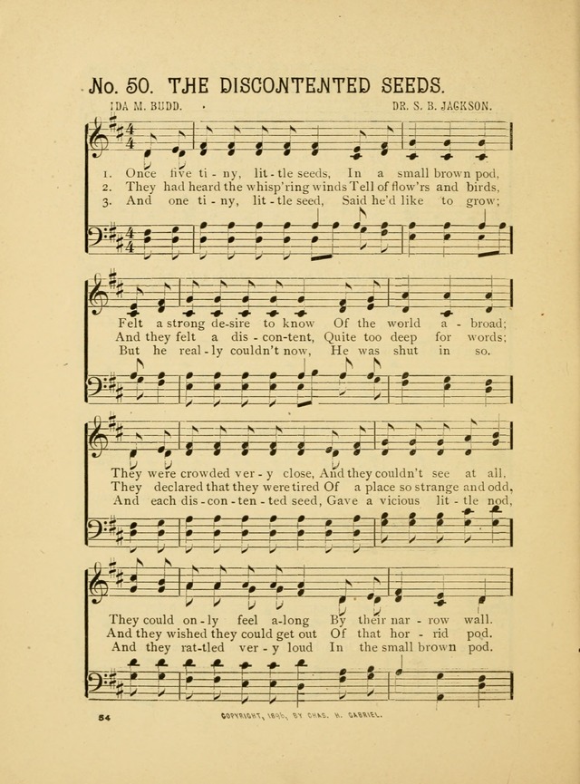 Little Branches No. 2: a collection of songs prepared especially for the primary and infant deparments of the sunday school page 54