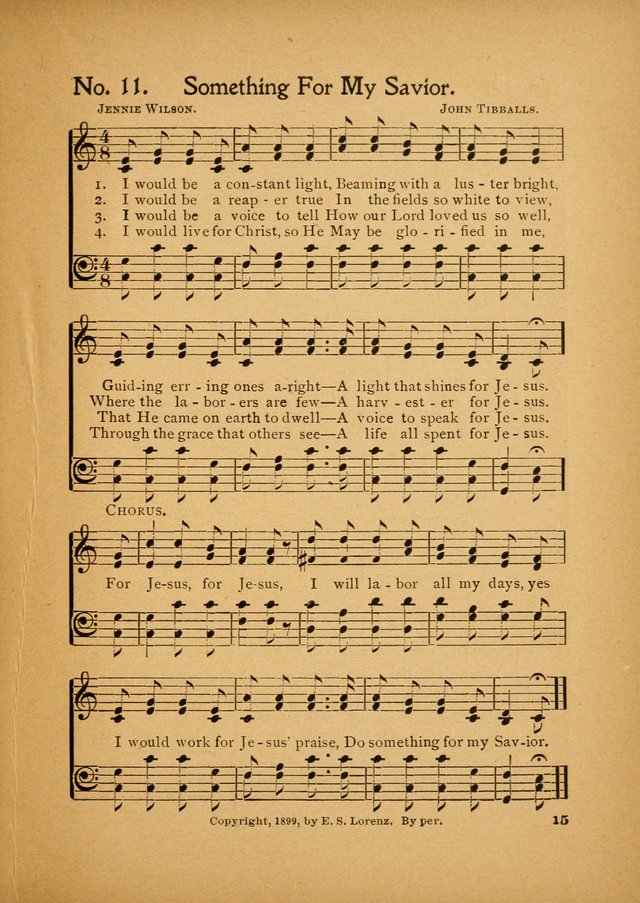 Little Branches No. 3: a collection of songs prepared especially for the primary and infant departments of the sunday school page 15