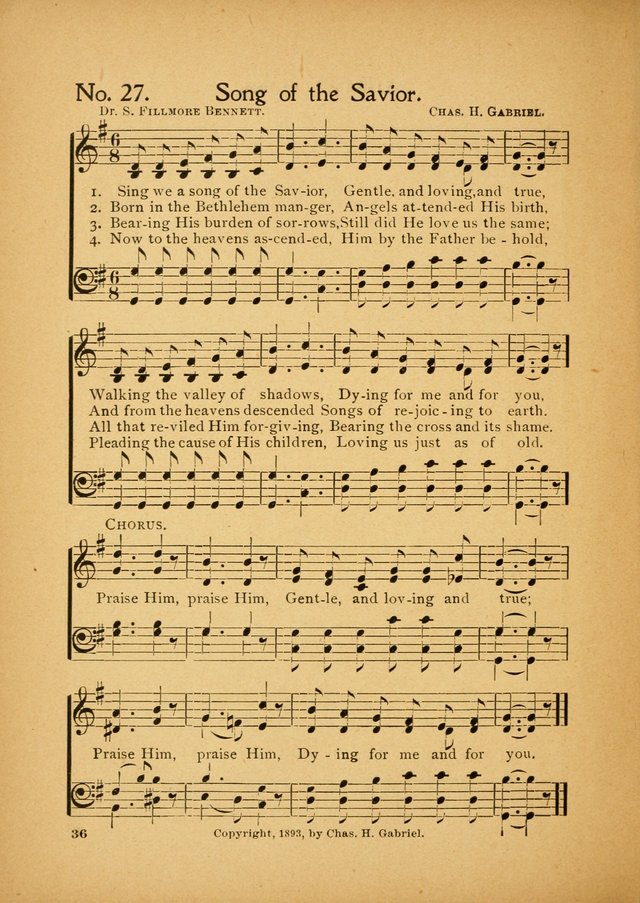 Little Branches No. 3: a collection of songs prepared especially for the primary and infant departments of the sunday school page 36