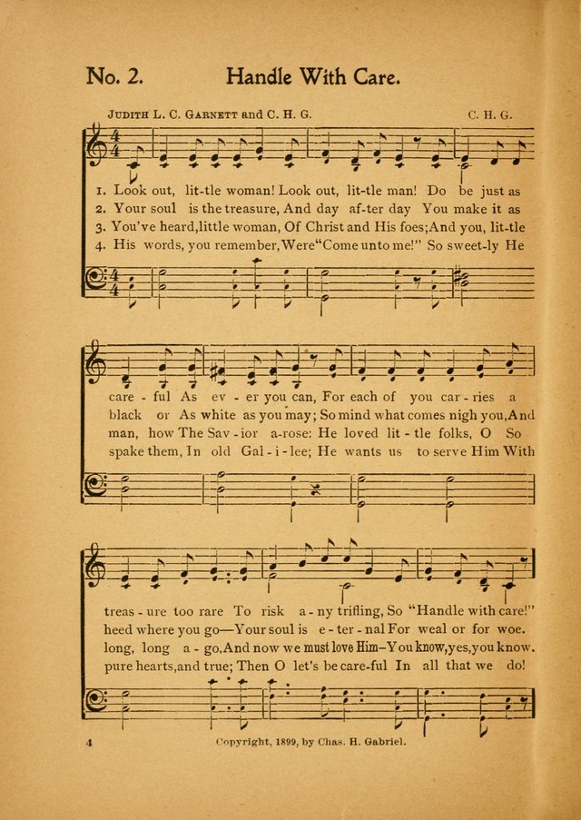 Little Branches No. 3: a collection of songs prepared especially for the primary and infant departments of the sunday school page 4