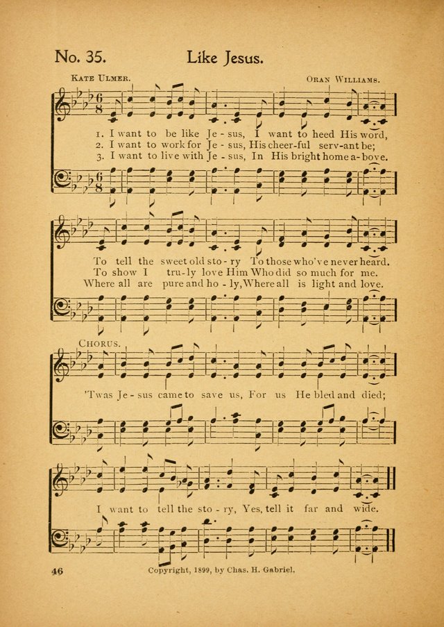 Little Branches No. 3: a collection of songs prepared especially for the primary and infant departments of the sunday school page 46