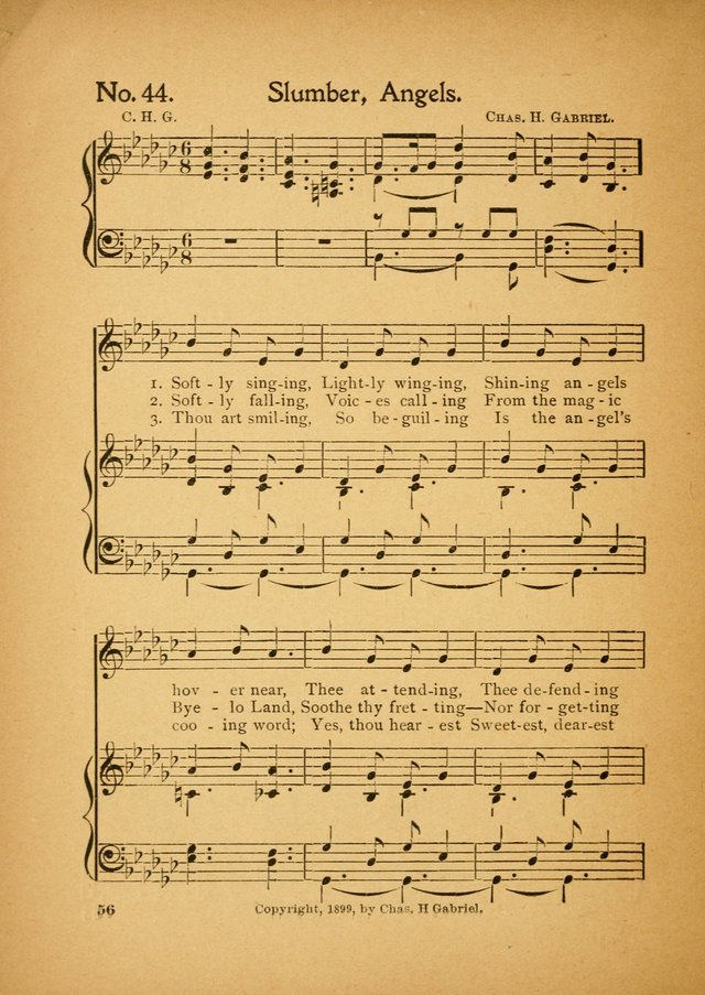 Little Branches No. 3: a collection of songs prepared especially for the primary and infant departments of the sunday school page 56