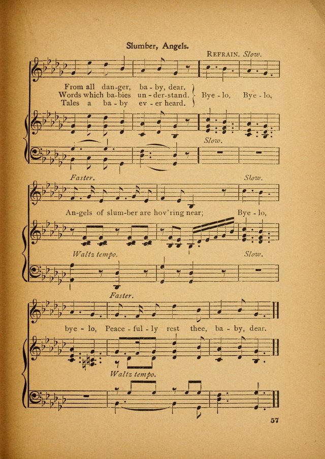 Little Branches No. 3: a collection of songs prepared especially for the primary and infant departments of the sunday school page 57