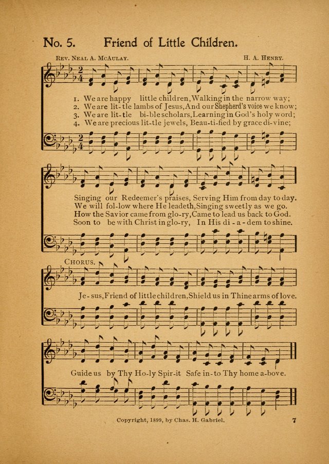 Little Branches No. 3: a collection of songs prepared especially for the primary and infant departments of the sunday school page 7