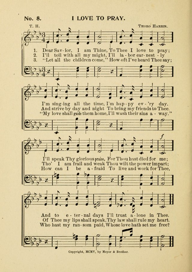 Little Branches No. 4: a collection of songs prepared especially for the primary and infant departments of the Sunday school page 10