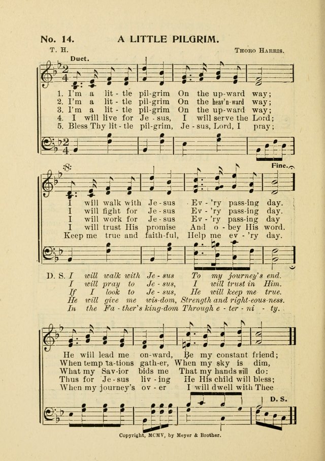 Little Branches No. 4: a collection of songs prepared especially for the primary and infant departments of the Sunday school page 16