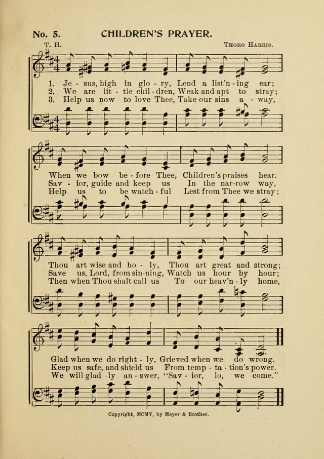 Little Branches No. 4: a collection of songs prepared especially for the primary and infant departments of the Sunday school page 5