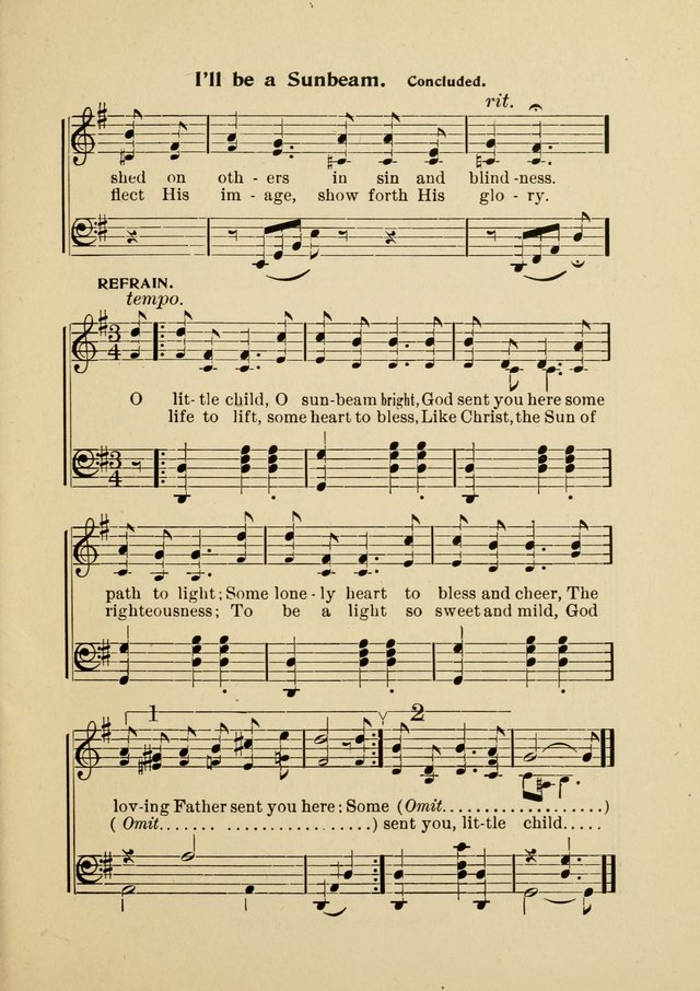 Little Branches No. 4: a collection of songs prepared especially for the primary and infant departments of the Sunday school page 9