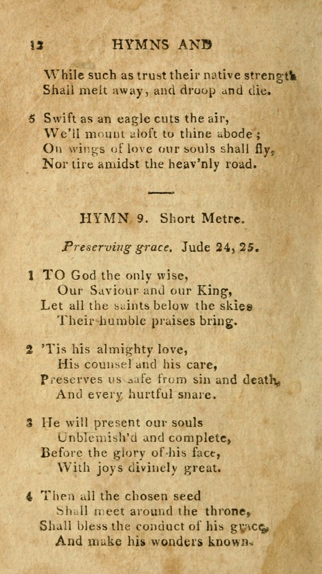 The Lexington Collection: being a selection of hymns, and spiritual songs, from the best authors (3rd. ed., corr.) page 12