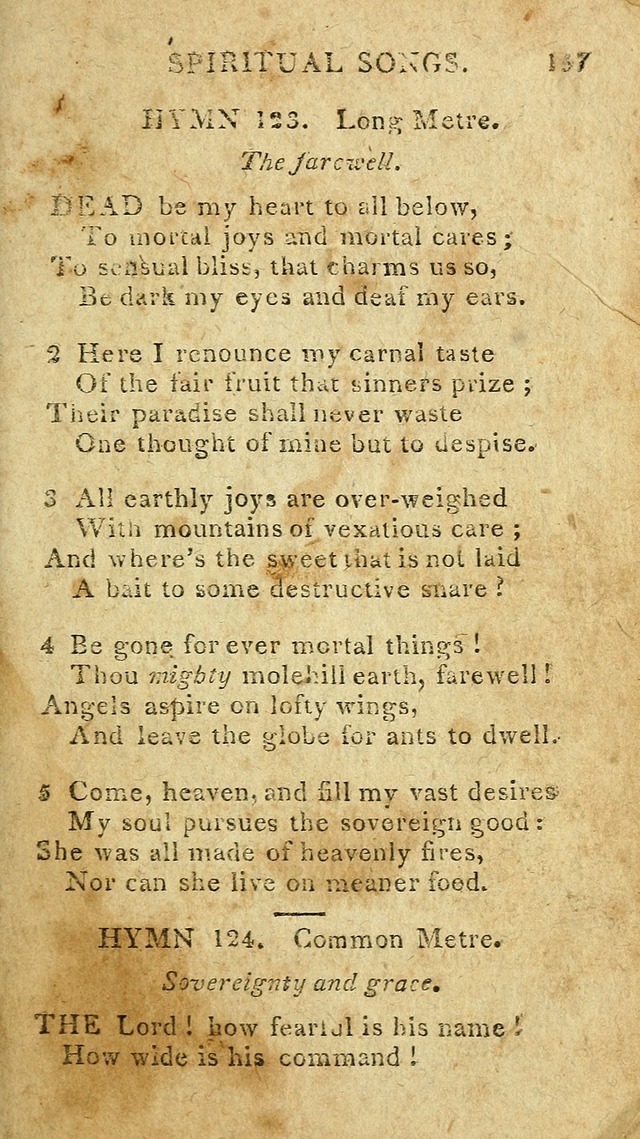 The Lexington Collection: being a selection of hymns, and spiritual songs, from the best authors (3rd. ed., corr.) page 157