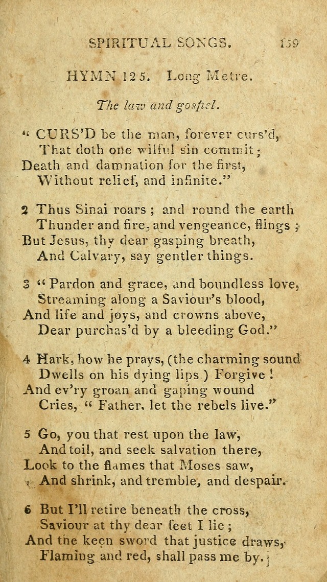 The Lexington Collection: being a selection of hymns, and spiritual songs, from the best authors (3rd. ed., corr.) page 159