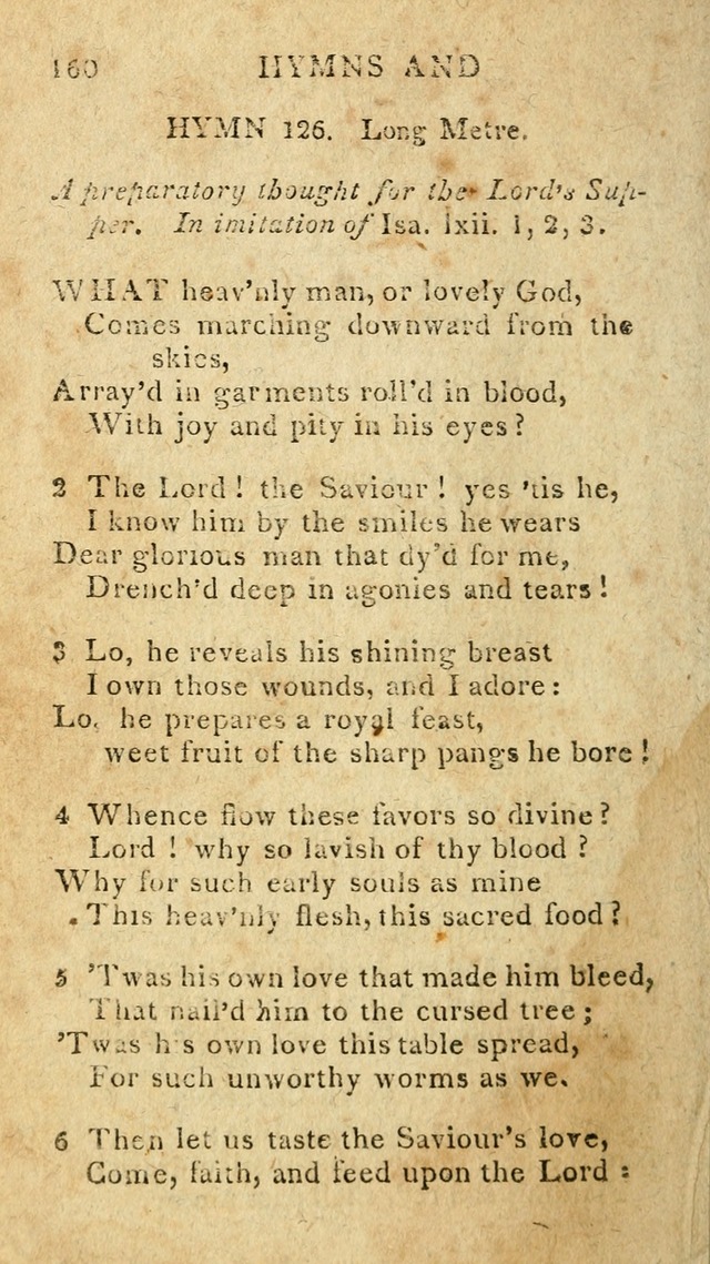 The Lexington Collection: being a selection of hymns, and spiritual songs, from the best authors (3rd. ed., corr.) page 160