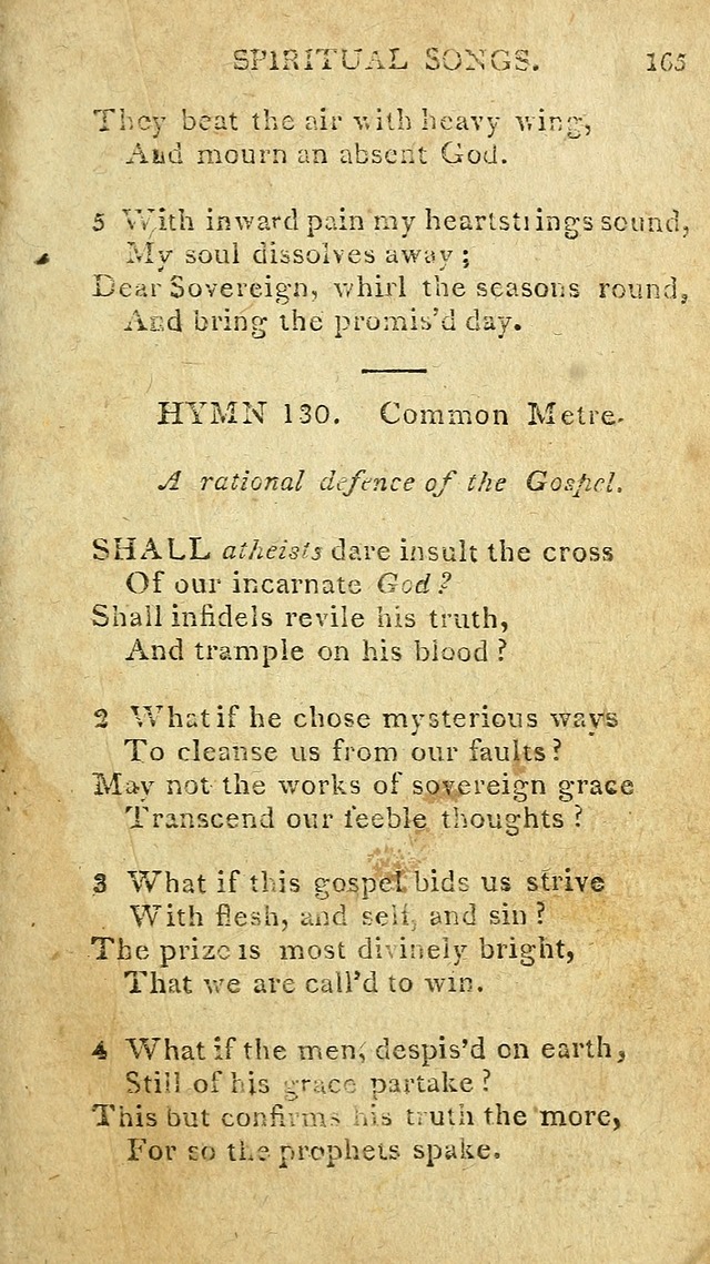 The Lexington Collection: being a selection of hymns, and spiritual songs, from the best authors (3rd. ed., corr.) page 165