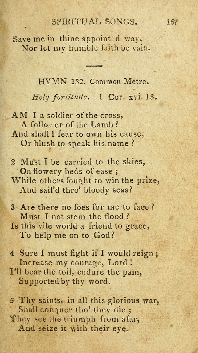 The Lexington Collection: being a selection of hymns, and spiritual songs, from the best authors (3rd. ed., corr.) page 167