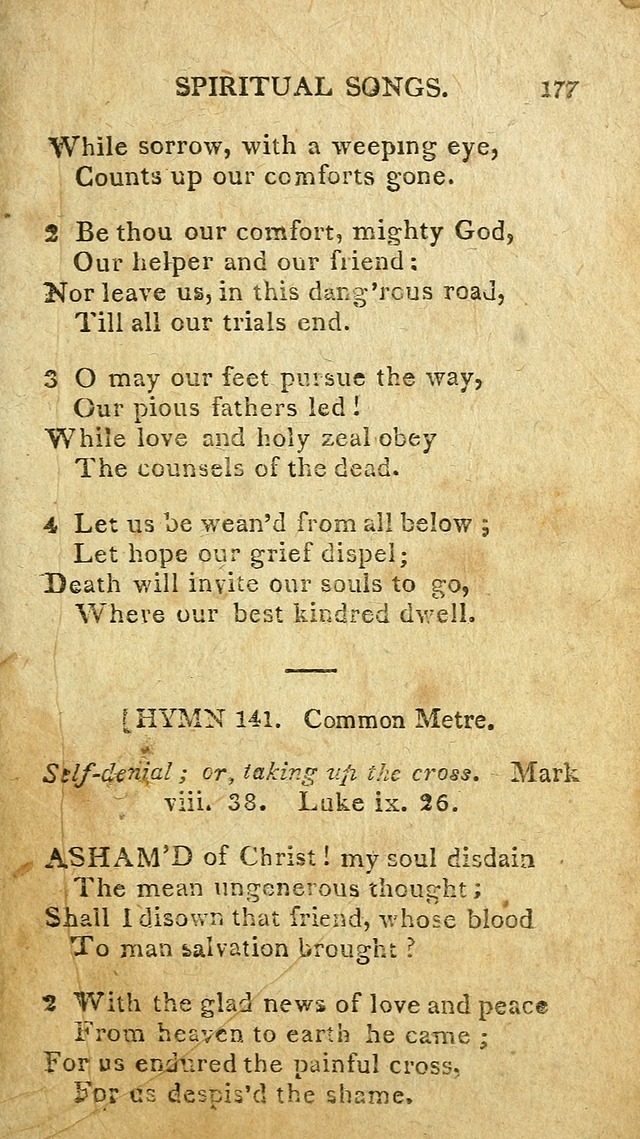 The Lexington Collection: being a selection of hymns, and spiritual songs, from the best authors (3rd. ed., corr.) page 177