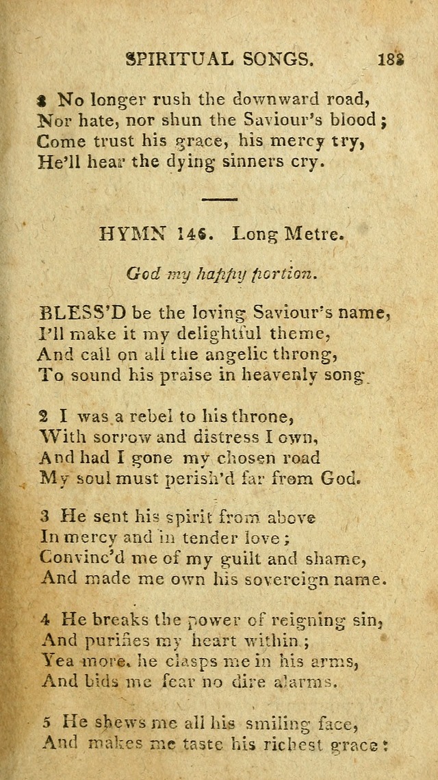 The Lexington Collection: being a selection of hymns, and spiritual songs, from the best authors (3rd. ed., corr.) page 183