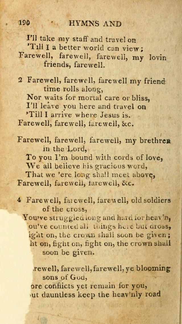 The Lexington Collection: being a selection of hymns, and spiritual songs, from the best authors (3rd. ed., corr.) page 190