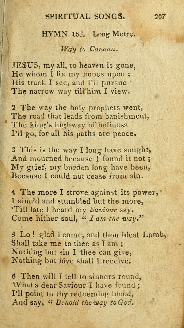 The Lexington Collection: being a selection of hymns, and spiritual songs, from the best authors (3rd. ed., corr.) page 207