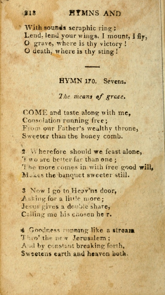 The Lexington Collection: being a selection of hymns, and spiritual songs, from the best authors (3rd. ed., corr.) page 218