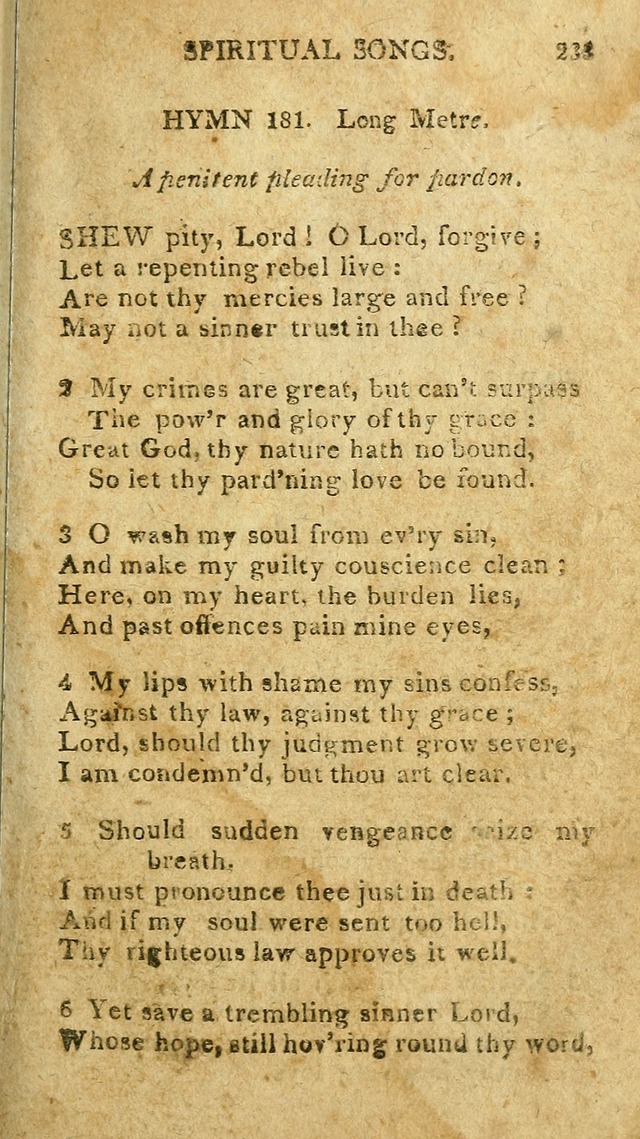 The Lexington Collection: being a selection of hymns, and spiritual songs, from the best authors (3rd. ed., corr.) page 233