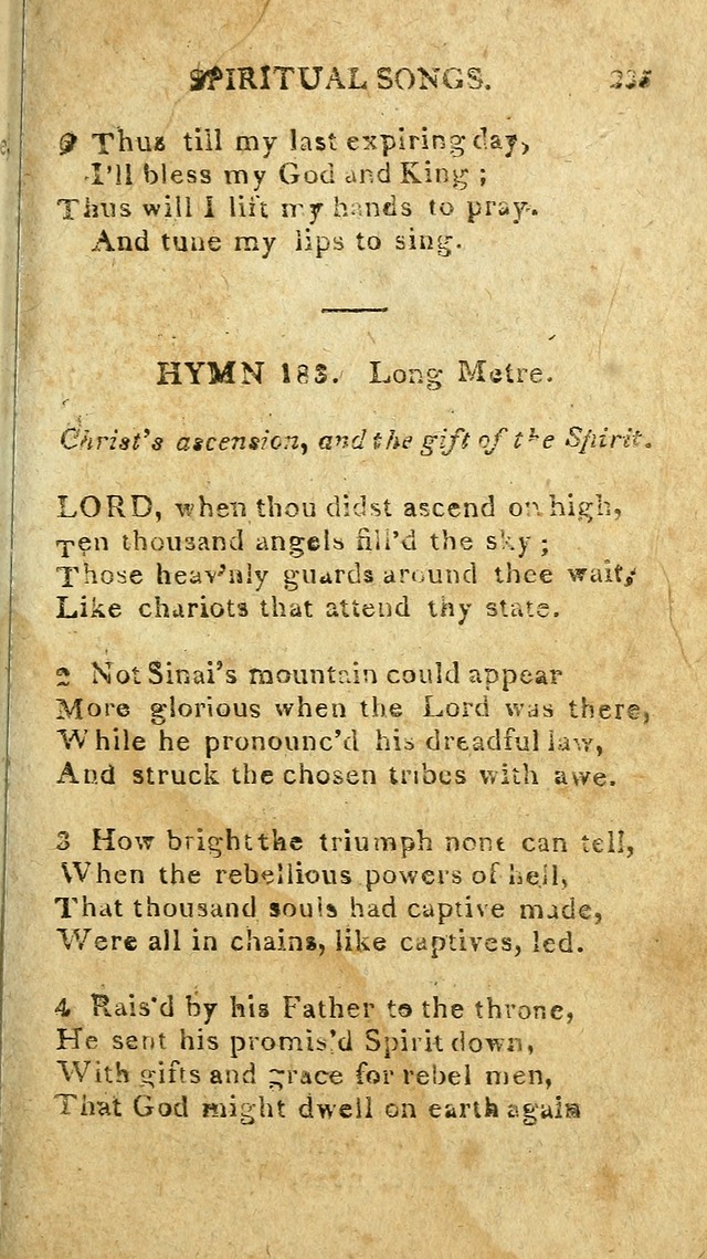 The Lexington Collection: being a selection of hymns, and spiritual songs, from the best authors (3rd. ed., corr.) page 235