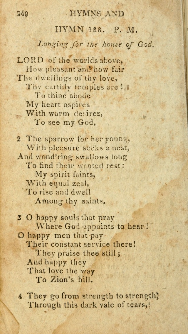 The Lexington Collection: being a selection of hymns, and spiritual songs, from the best authors (3rd. ed., corr.) page 240