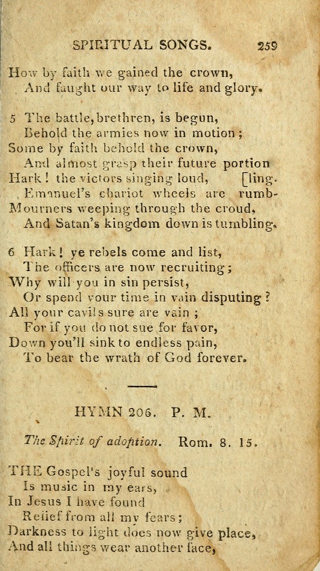 The Lexington Collection: being a selection of hymns, and spiritual songs, from the best authors (3rd. ed., corr.) page 259