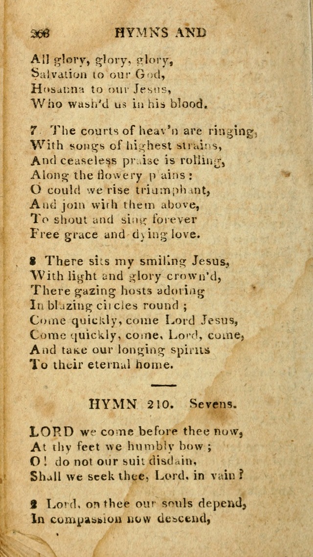 The Lexington Collection: being a selection of hymns, and spiritual songs, from the best authors (3rd. ed., corr.) page 268