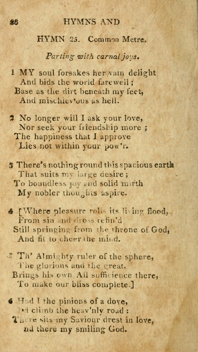 The Lexington Collection: being a selection of hymns, and spiritual songs, from the best authors (3rd. ed., corr.) page 28