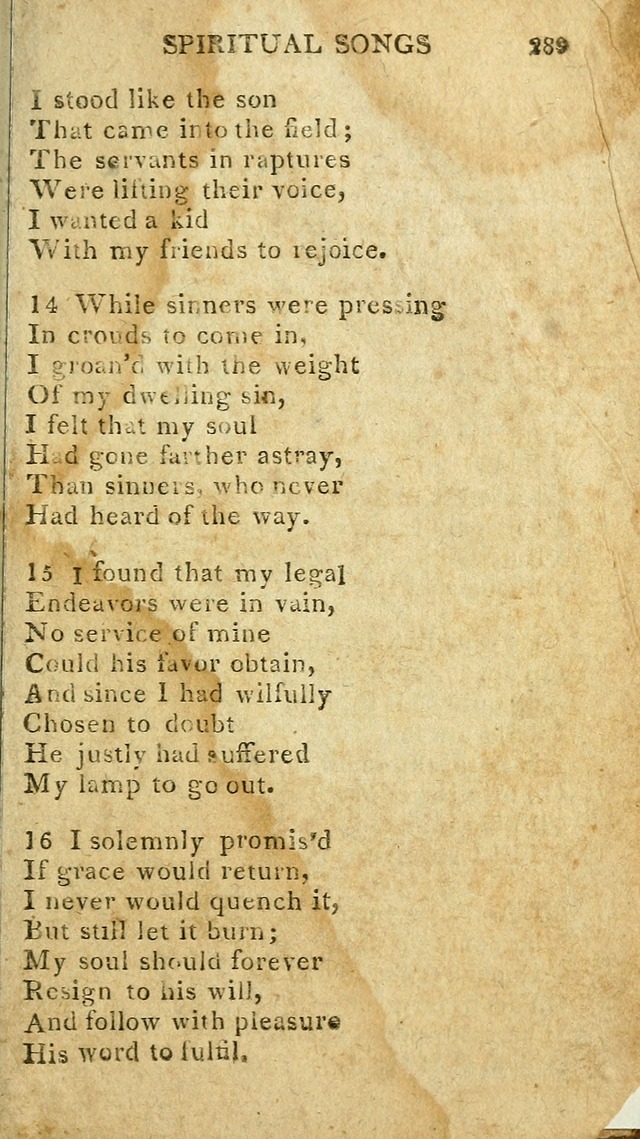 The Lexington Collection: being a selection of hymns, and spiritual songs, from the best authors (3rd. ed., corr.) page 289