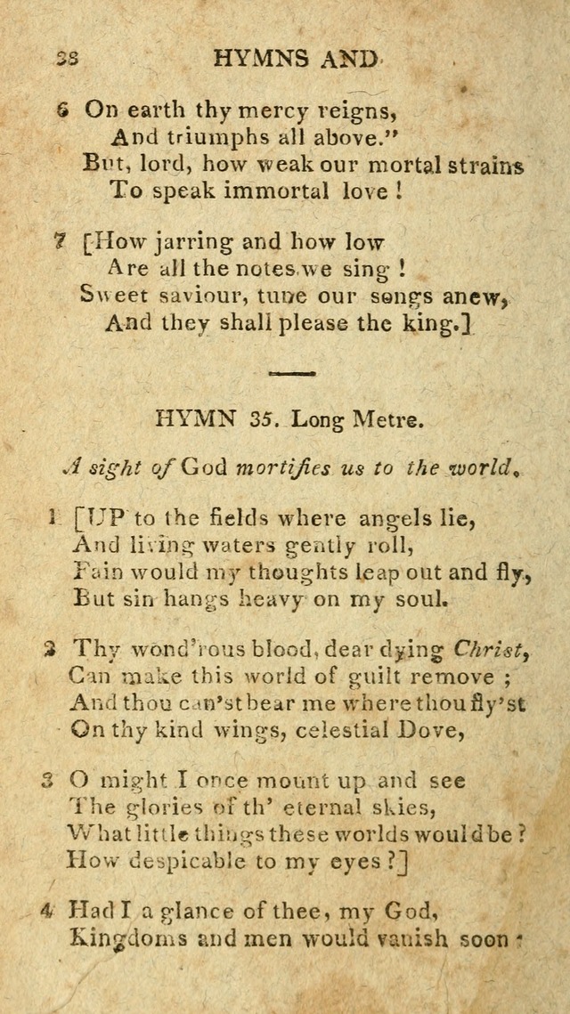 The Lexington Collection: being a selection of hymns, and spiritual songs, from the best authors (3rd. ed., corr.) page 38