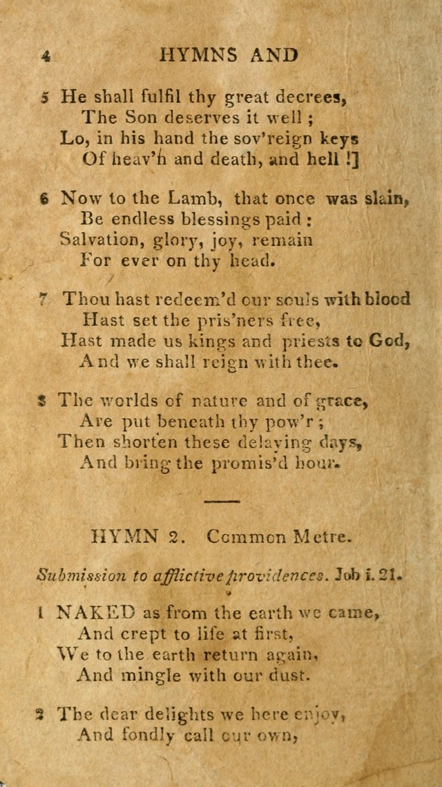 The Lexington Collection: being a selection of hymns, and spiritual songs, from the best authors (3rd. ed., corr.) page 4