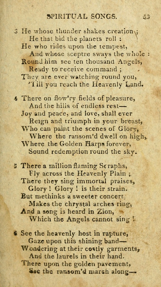 The Lexington Collection: being a selection of hymns, and spiritual songs, from the best authors (3rd. ed., corr.) page 53