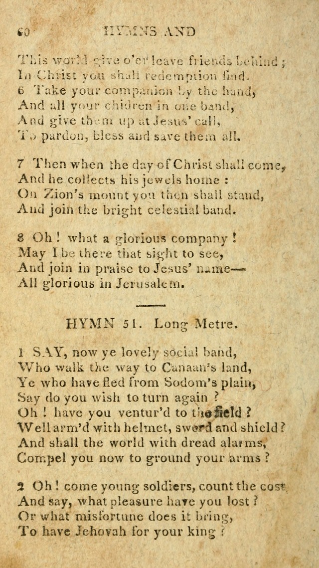 The Lexington Collection: being a selection of hymns, and spiritual songs, from the best authors (3rd. ed., corr.) page 60