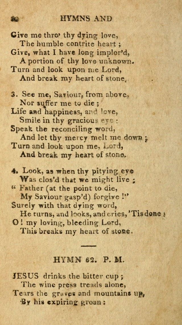 The Lexington Collection: being a selection of hymns, and spiritual songs, from the best authors (3rd. ed., corr.) page 80