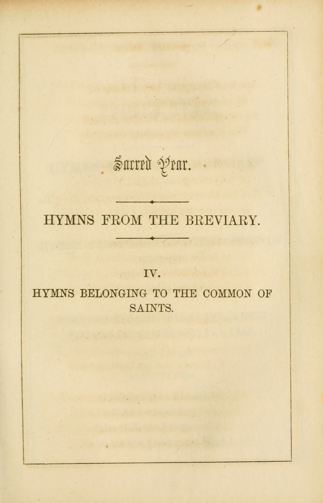 Lyra Catholica: containing all the hymns of the Roman breviary and missal, with others from various sources. Arranged for every day in the week, and the festivals and saints