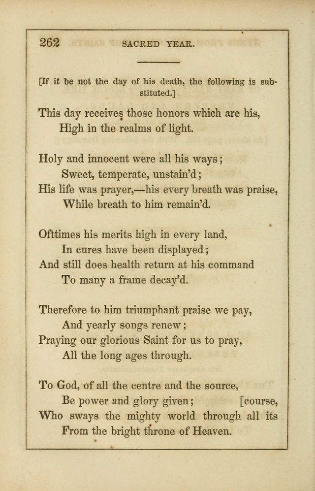 Lyra Catholica: containing all the hymns of the Roman breviary and missal, with others from various sources. Arranged for every day in the week, and the festivals and saints