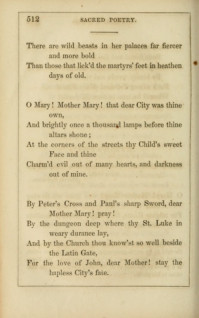 Lyra Catholica: containing all the hymns of the Roman breviary and missal, with others from various sources. Arranged for every day in the week, and the festivals and saints