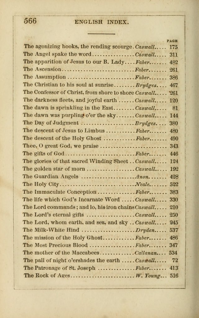 Lyra Catholica: containing all the hymns of the Roman breviary and missal, with others from various sources. Arranged for every day in the week, and the festivals and saints