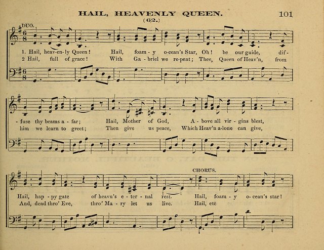 Laudis Corona: the new Sunday school hymn book, containing a collection of Catholic hymns, arranged for the principal seasons and festivals of the year page 101