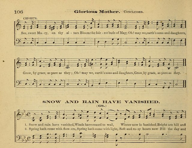 Laudis Corona: the new Sunday school hymn book, containing a collection of Catholic hymns, arranged for the principal seasons and festivals of the year page 106