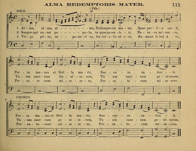 Laudis Corona: the new Sunday school hymn book, containing a collection of Catholic hymns, arranged for the principal seasons and festivals of the year page 111