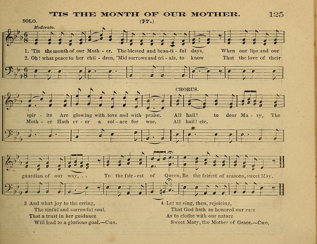 Laudis Corona: the new Sunday school hymn book, containing a collection of Catholic hymns, arranged for the principal seasons and festivals of the year page 125