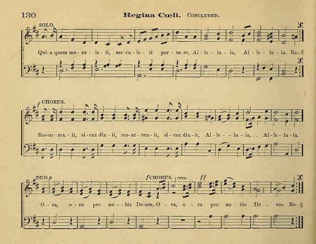 Laudis Corona: the new Sunday school hymn book, containing a collection of Catholic hymns, arranged for the principal seasons and festivals of the year page 130