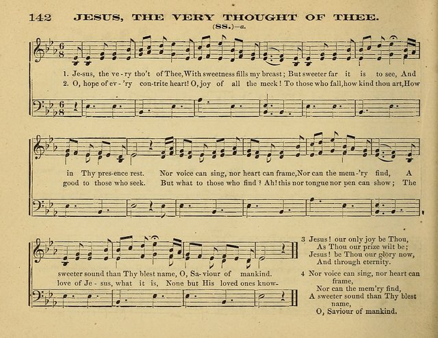 Laudis Corona: the new Sunday school hymn book, containing a collection of Catholic hymns, arranged for the principal seasons and festivals of the year page 142