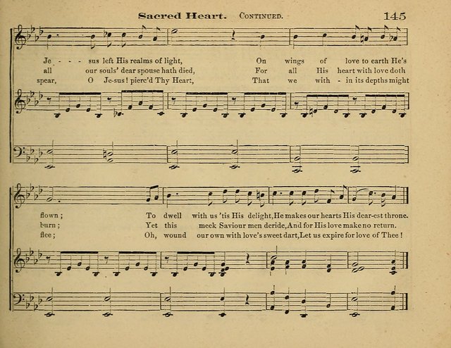 Laudis Corona: the new Sunday school hymn book, containing a collection of Catholic hymns, arranged for the principal seasons and festivals of the year page 145