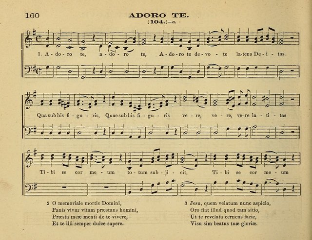 Laudis Corona: the new Sunday school hymn book, containing a collection of Catholic hymns, arranged for the principal seasons and festivals of the year page 160