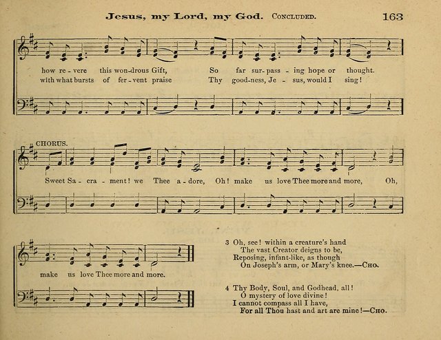 Laudis Corona: the new Sunday school hymn book, containing a collection of Catholic hymns, arranged for the principal seasons and festivals of the year page 163