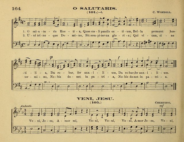 Laudis Corona: the new Sunday school hymn book, containing a collection of Catholic hymns, arranged for the principal seasons and festivals of the year page 164